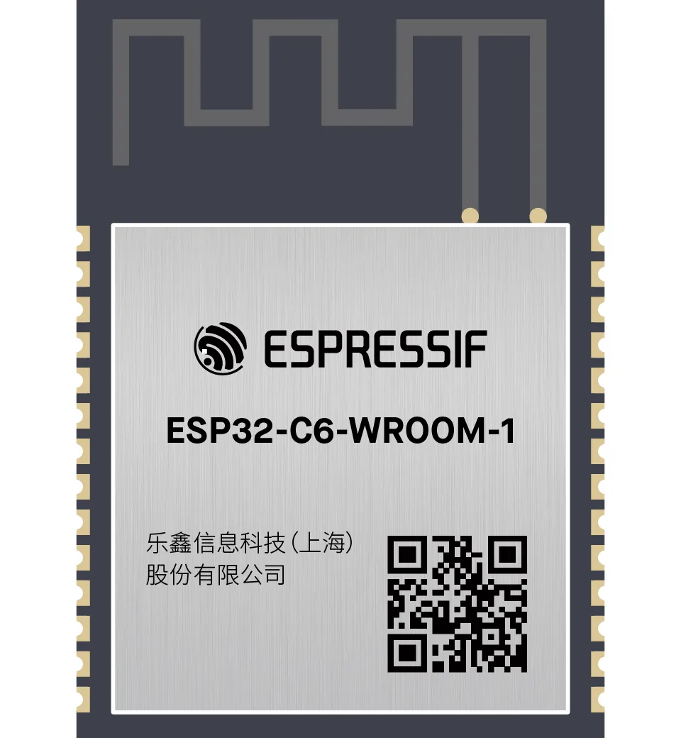 Espressif ESP32-C6-WROOM-1-N8 Wi-Fi 6 + BLE + 802.15.4 Module